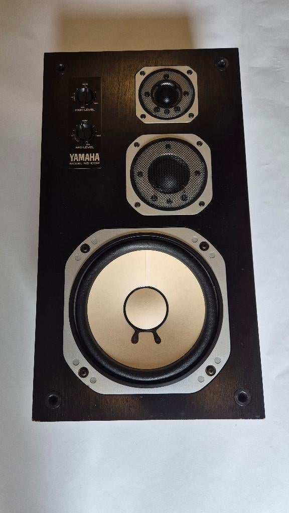 Yamaha NS100 m 3 weg High End Hifi studio monitor speakers, Gebruikt, 60 tot 120 watt, Front, Rear of Stereo speakers, Ophalen