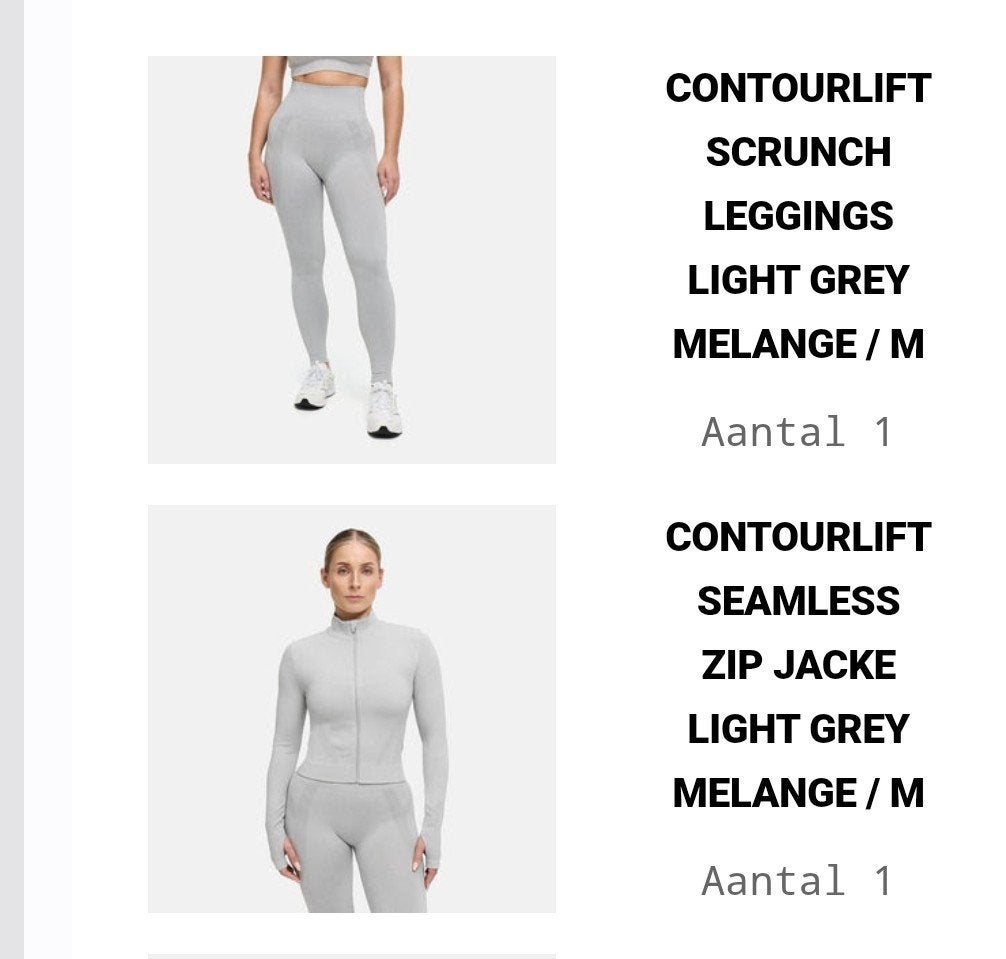 sport setje Creamy Fabrics maat M, Maat 38/40 (M), Overige typen, Nieuw, Grijs