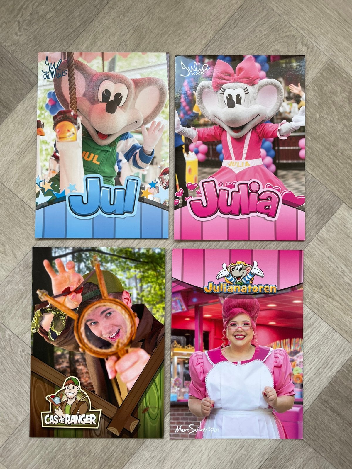 Vier handtekeningkaartjes Julianatoren, Verzenden, Nieuw
