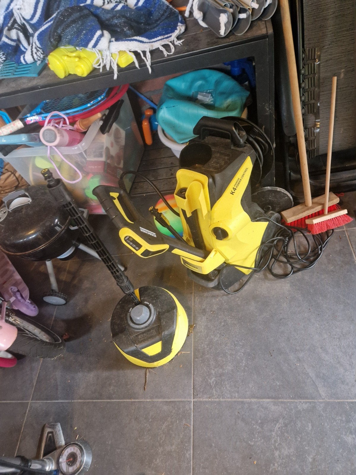 Kärcher K4 Premium Power Ctrl hogedrukreiniger met lekkage, Tuin en Terras, Hogedrukreinigers, Gebruikt, Karcher terras reiniger