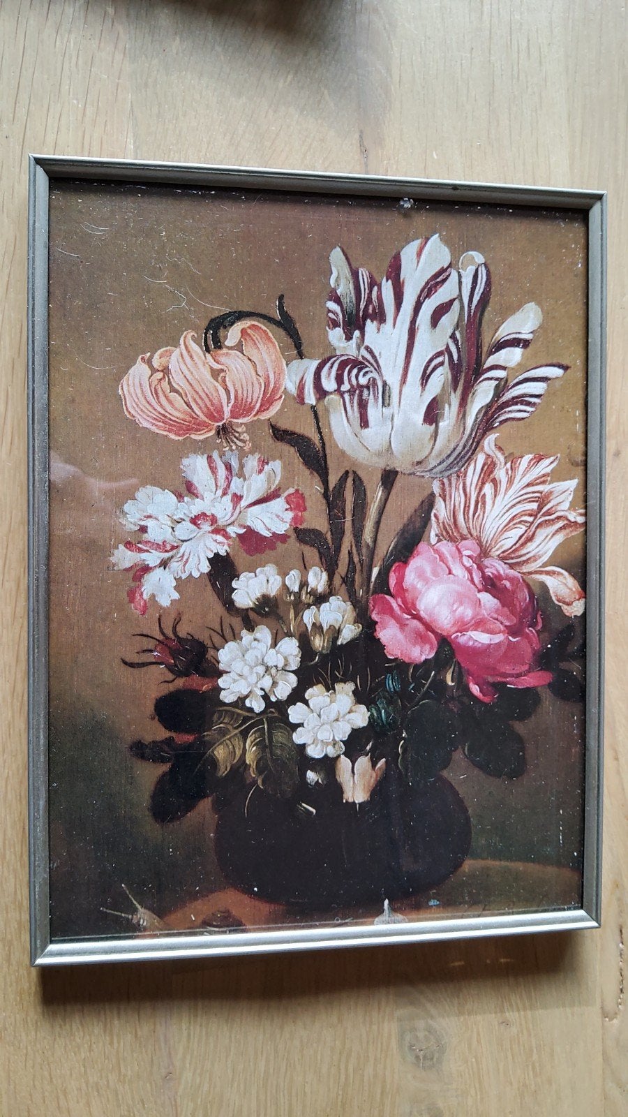 Groot zilver kleur fotolijstje bewerkte randen., Ophalen of Verzenden