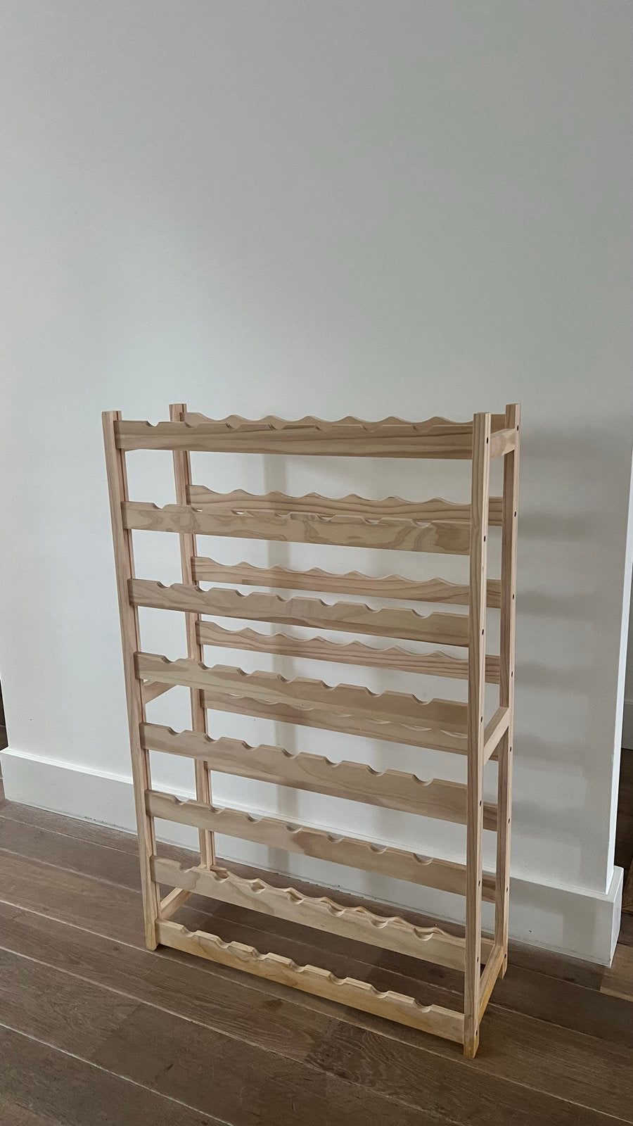 Nieuw Wijnrek voor 56 flessen, Ophalen, Nieuw, Hout, 25 flessen of meer