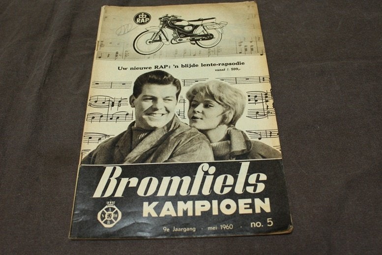 blad Bromfiets Kampioen mei 1960, Ophalen of Verzenden, Gebruikt