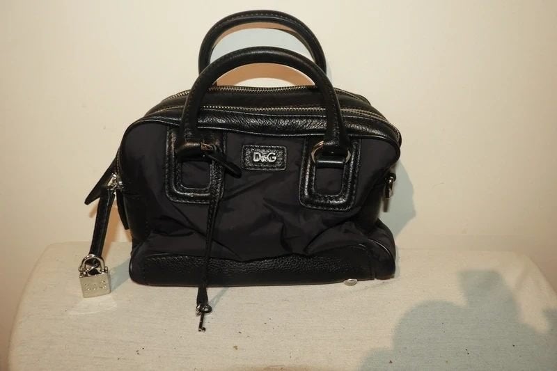 Dolce & Gabbana kleine bowling bag zwart 3 vaks met slot, Verzenden, Zo goed als nieuw, Zwart, Handtas