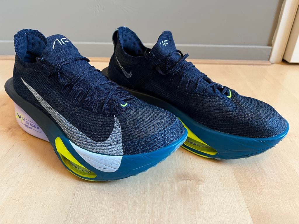 Nike Air Zoom Alphafly 3 maat 45, Sport en Fitness, Loopsport en Atletiek, Ophalen of Verzenden, Zo goed als nieuw, Hardloopschoenen