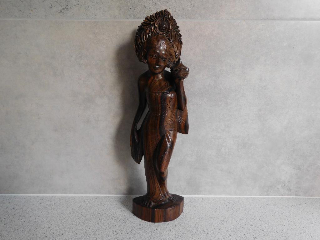 Houtsnijwerk 30 cm. Prinses Bali of Java, Houtsnijwerk, Ophalen of Verzenden, 20 - 50 cm, Hout