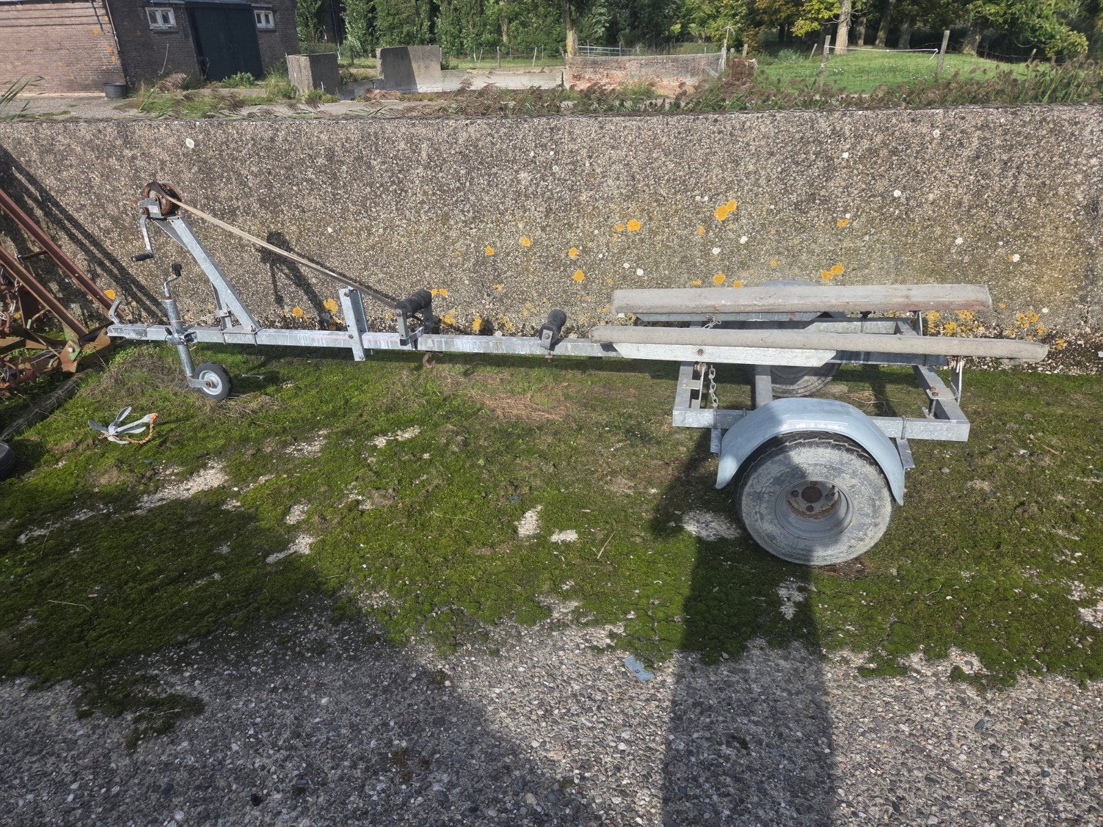boot trailer, Ophalen of Verzenden, Gebruikt, Minder dan 6 meter