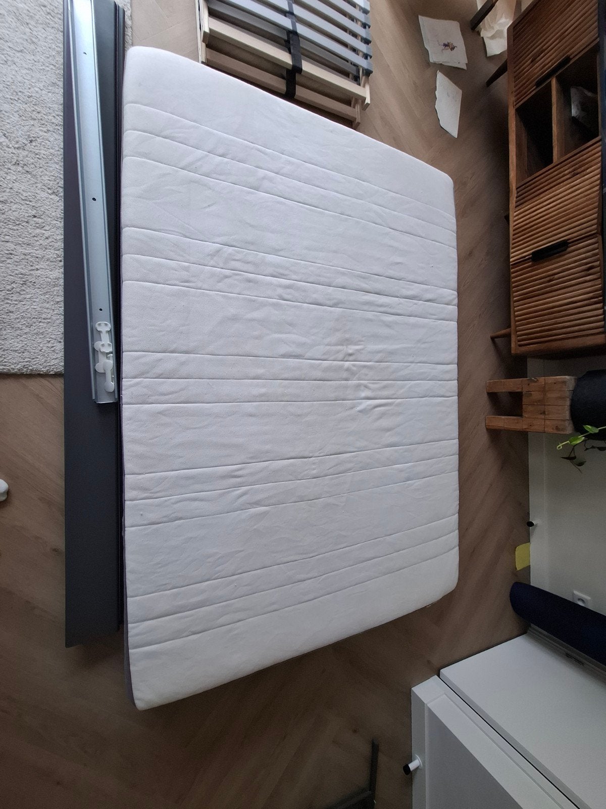 IKEA Kopardal bedframe 200x140 met lattenbodem en matras, Ophalen, Gebruikt, 90 cm, Eenpersoons