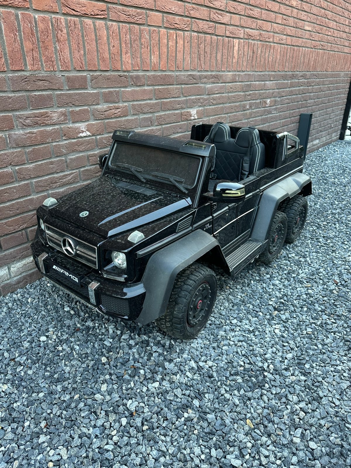 Kinder accu auto Mercedes 6x6 G63 AMG met afstandsbediening, Ophalen, Gebruikt, Afstandsbediening