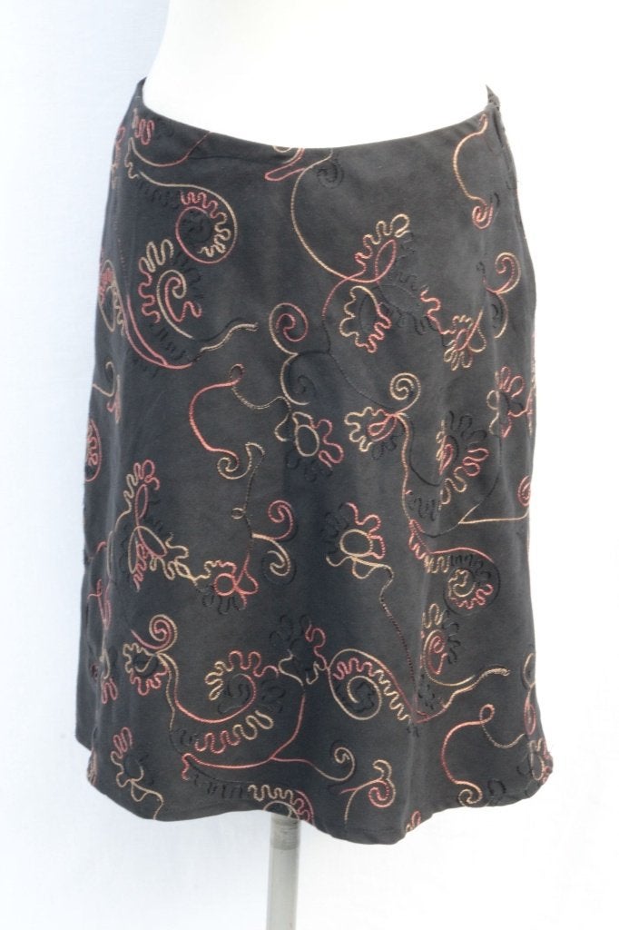 Mooie zwarte rok.Stiksel.Mt M.Merk Imagio, Maat 38/40 (M), ., Zwart, Ophalen of Verzenden