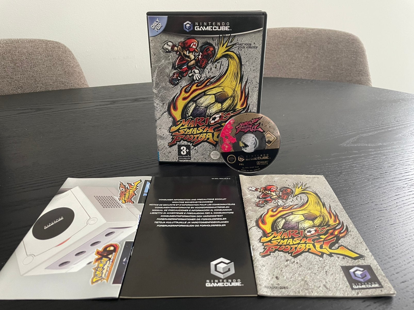 Mario Smash Football [Gamecube] - Compleet, Spelcomputers en Games, Ophalen of Verzenden, Zo goed als nieuw, Sport, 3 spelers of meer