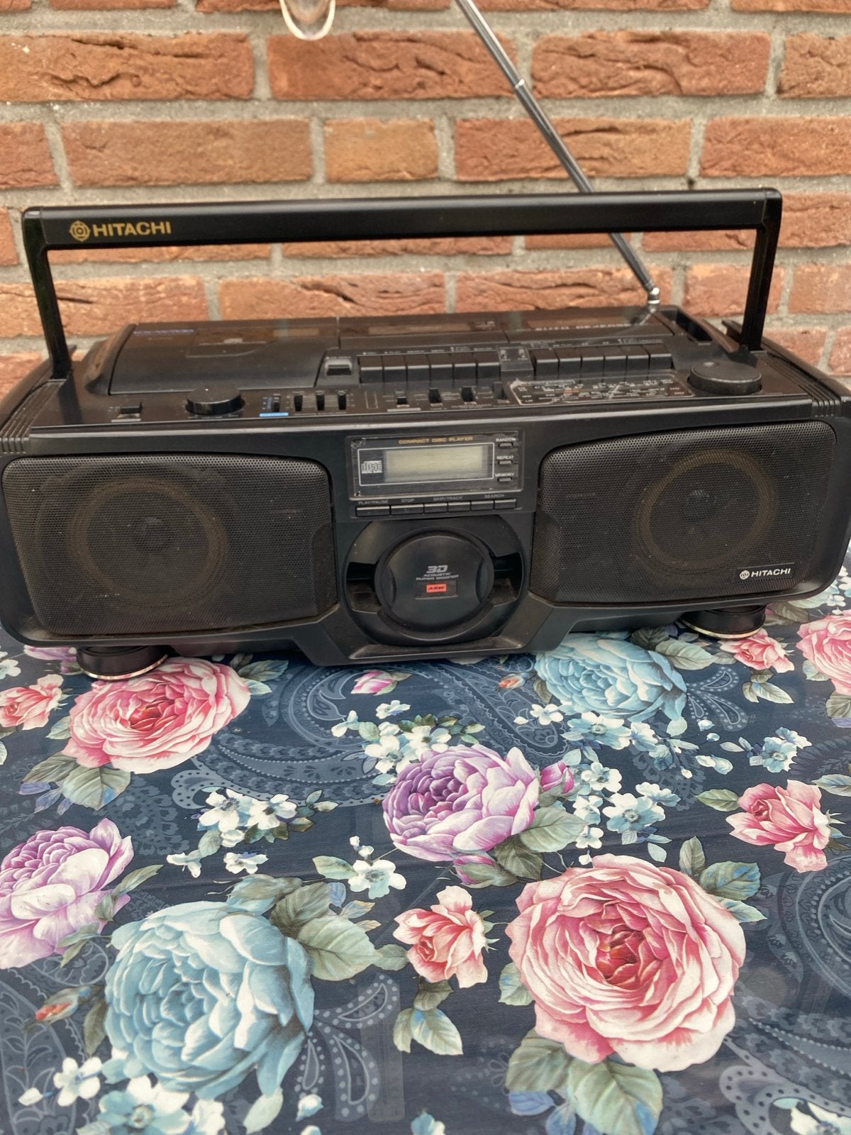 Hitachi CX-W700 CD Radio Cassette Recorder Boombox, Ophalen of Verzenden, Gebruikt, Radio, Met cd-speler