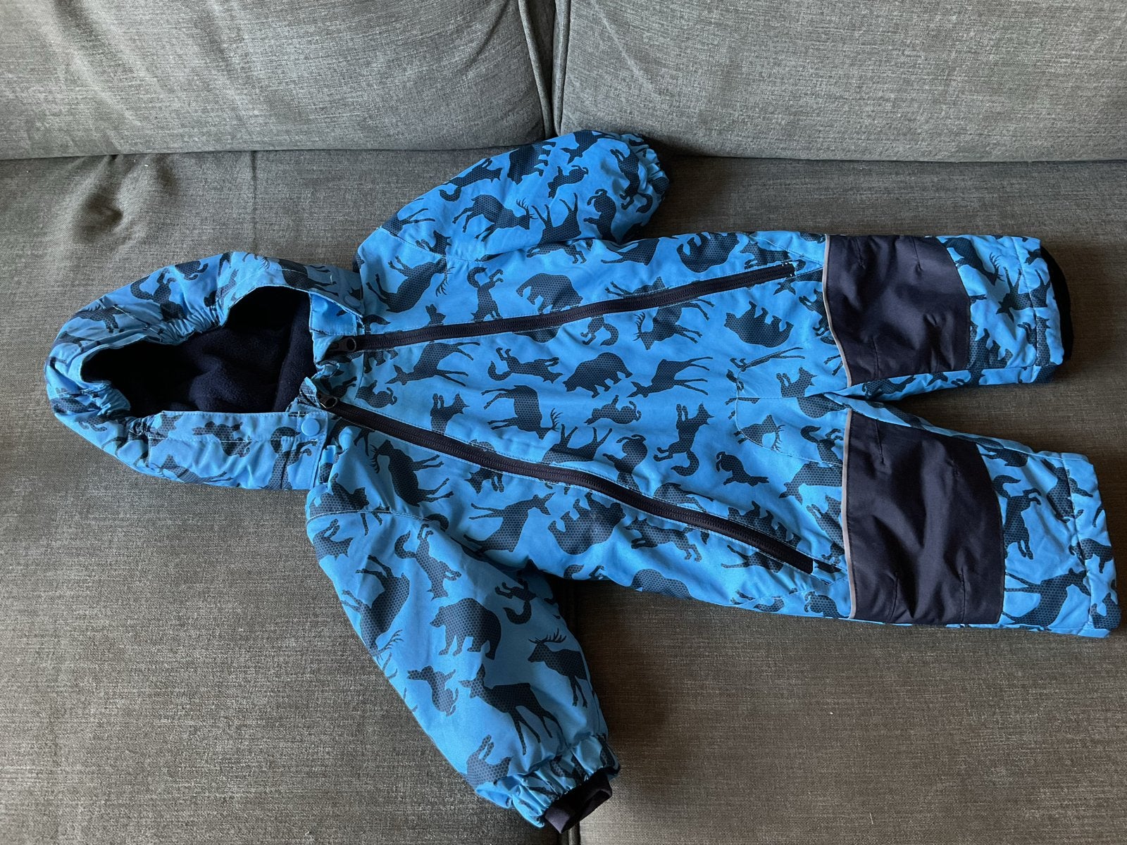 Lupilu skipak/winterpak maat 62/68 met dierenprint, Ophalen, Zo goed als nieuw, Jongetje of Meisje, Pakje