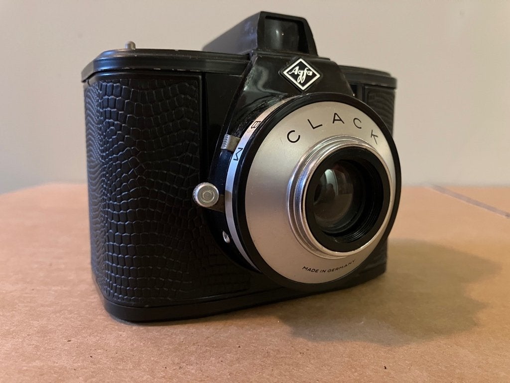 Agfa Clack 120 spoel fotocamera, Audio, Tv en Foto, Verzenden, Gebruikt, Compact, Overige Merken