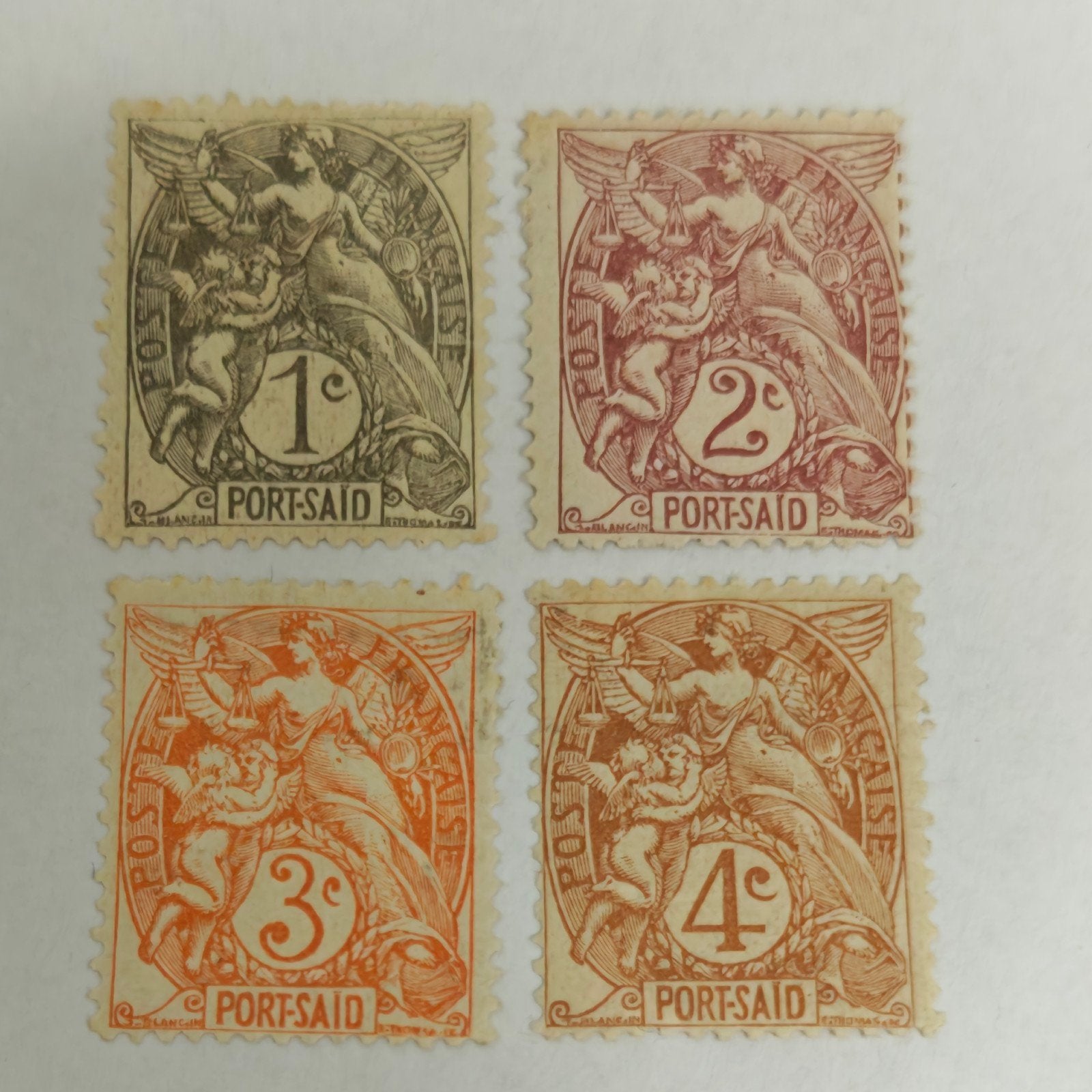 French post office in port said Egypt 1902, Ophalen of Verzenden, Voor 1920, Buiten Europa