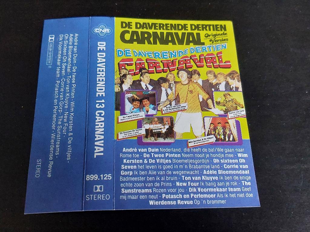 DE DAVERENDE 13 CARNAVAL (MC), 1 bandje, Ophalen of Verzenden, Zo goed als nieuw, Origineel