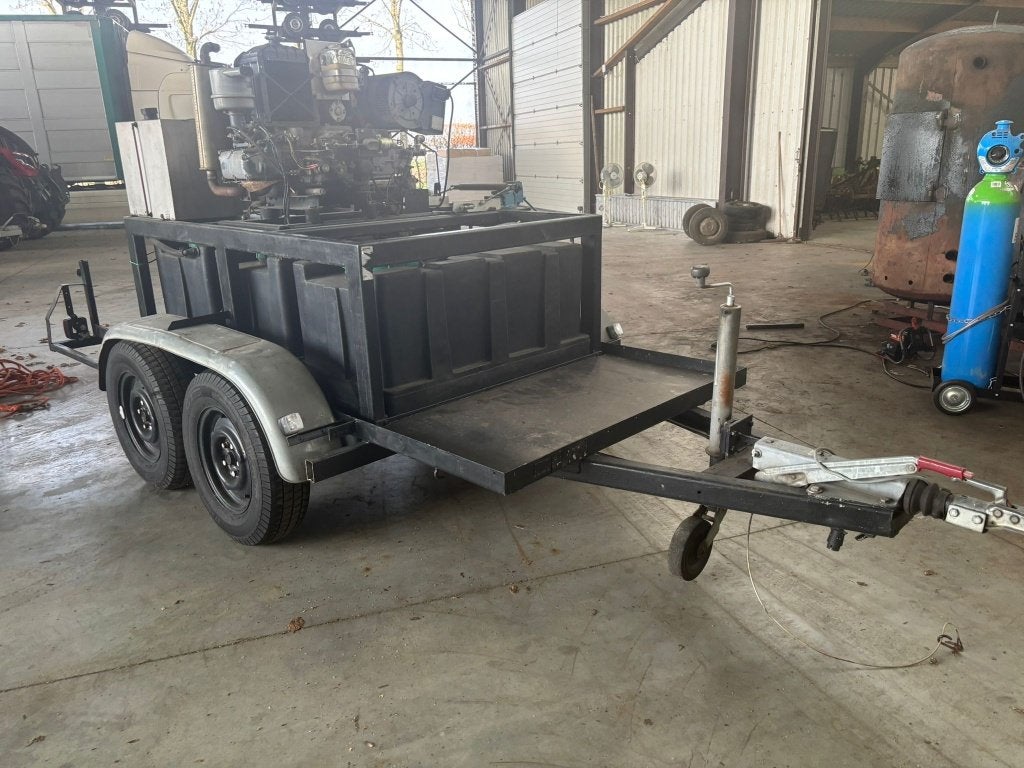 Diesel hogedrukreiniger met warm water, watertank, Ophalen of Verzenden, Accu