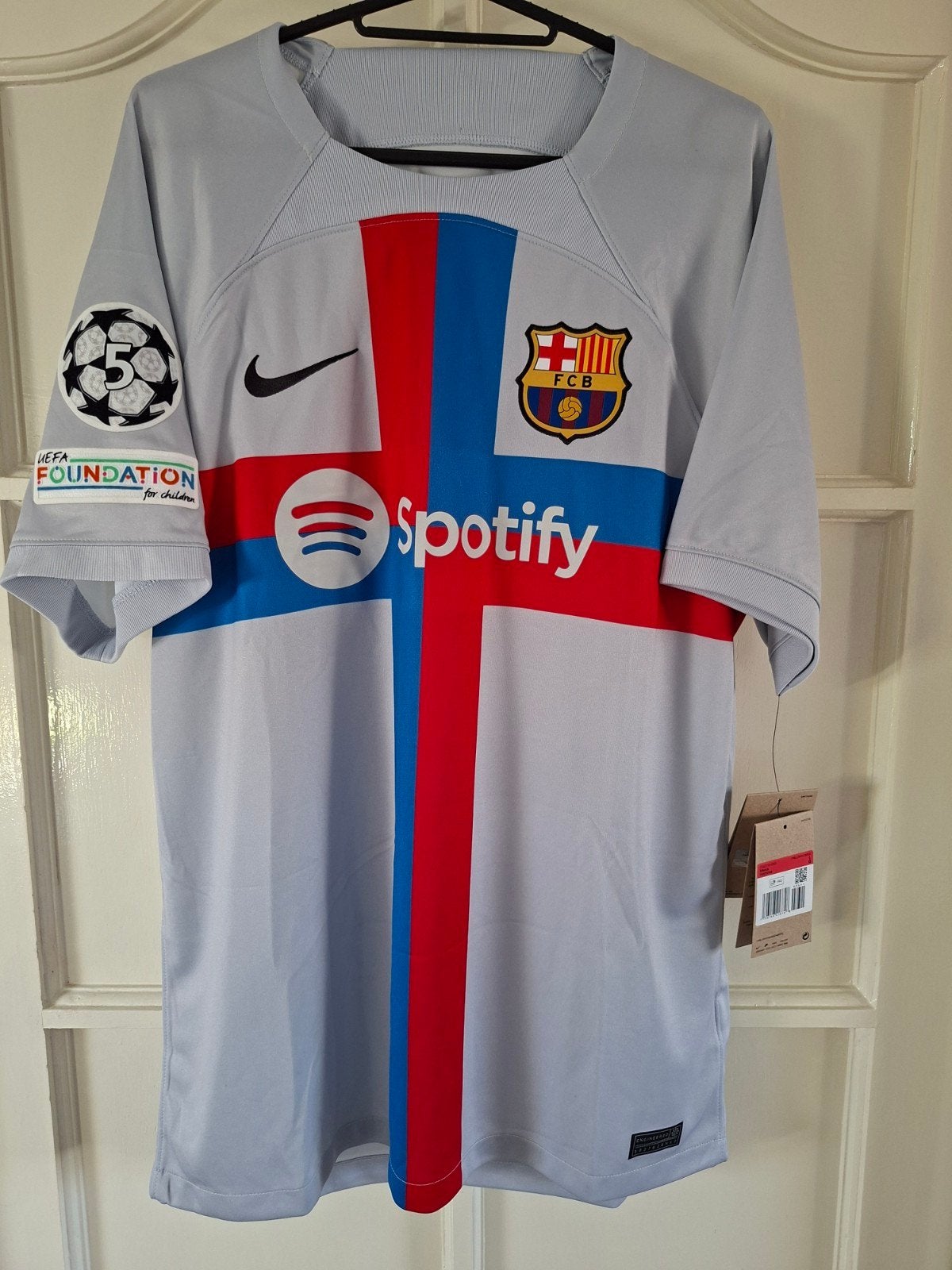Nike FC Barcelona Uitshirt 2022/2023 Maat L, Maat 52/54 (L), Nieuw, NIKE, Ophalen of Verzenden