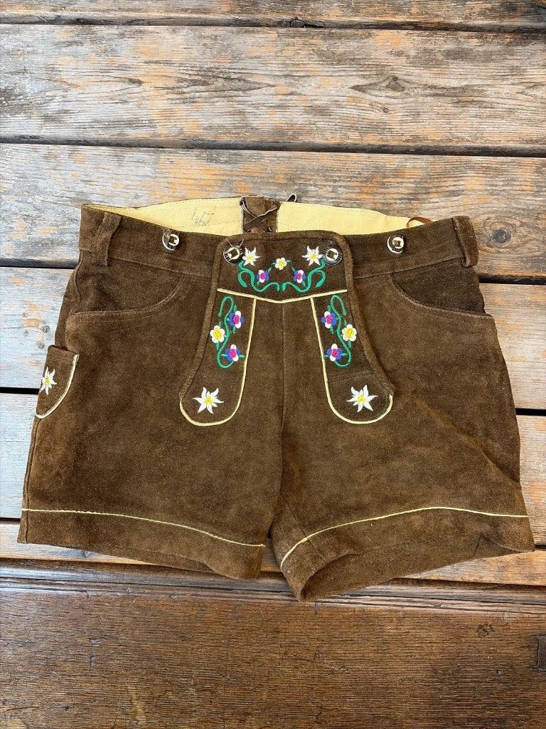 Dames bruine Lederhosen  mt M