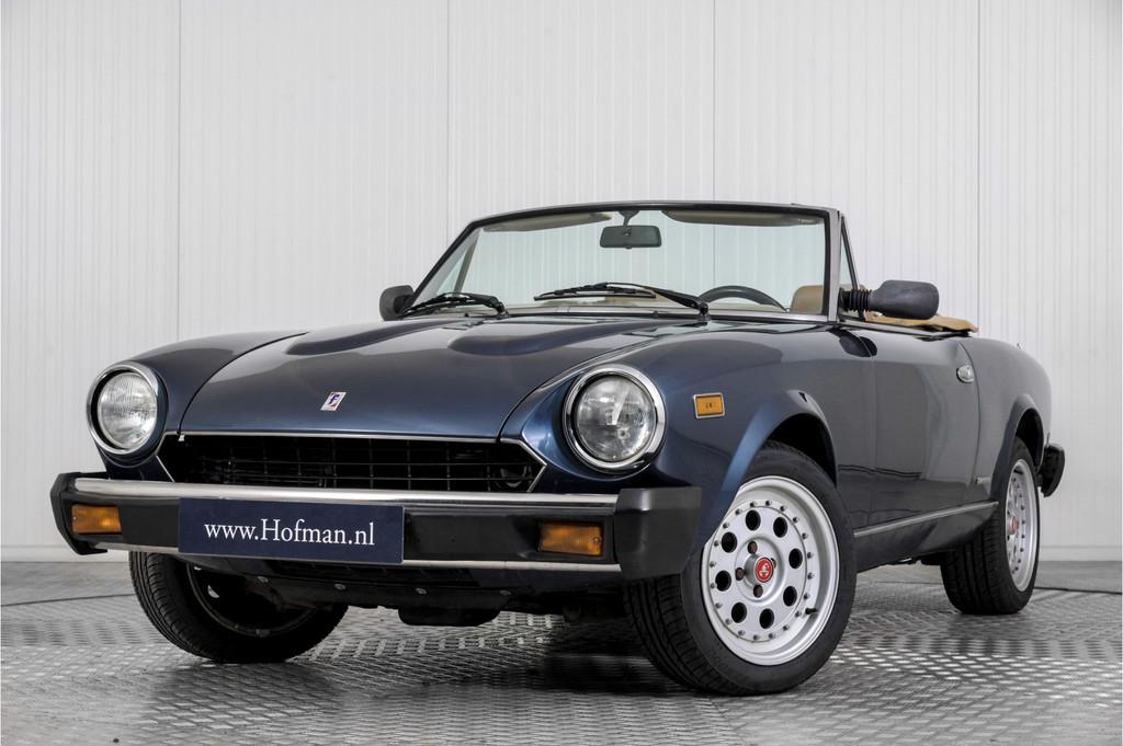 Fiat 124 Spider Pininfarina 2000 Volumex opgebouwd, Auto's, 4 cilinders, Cabriolet, Blauw, Bedrijf