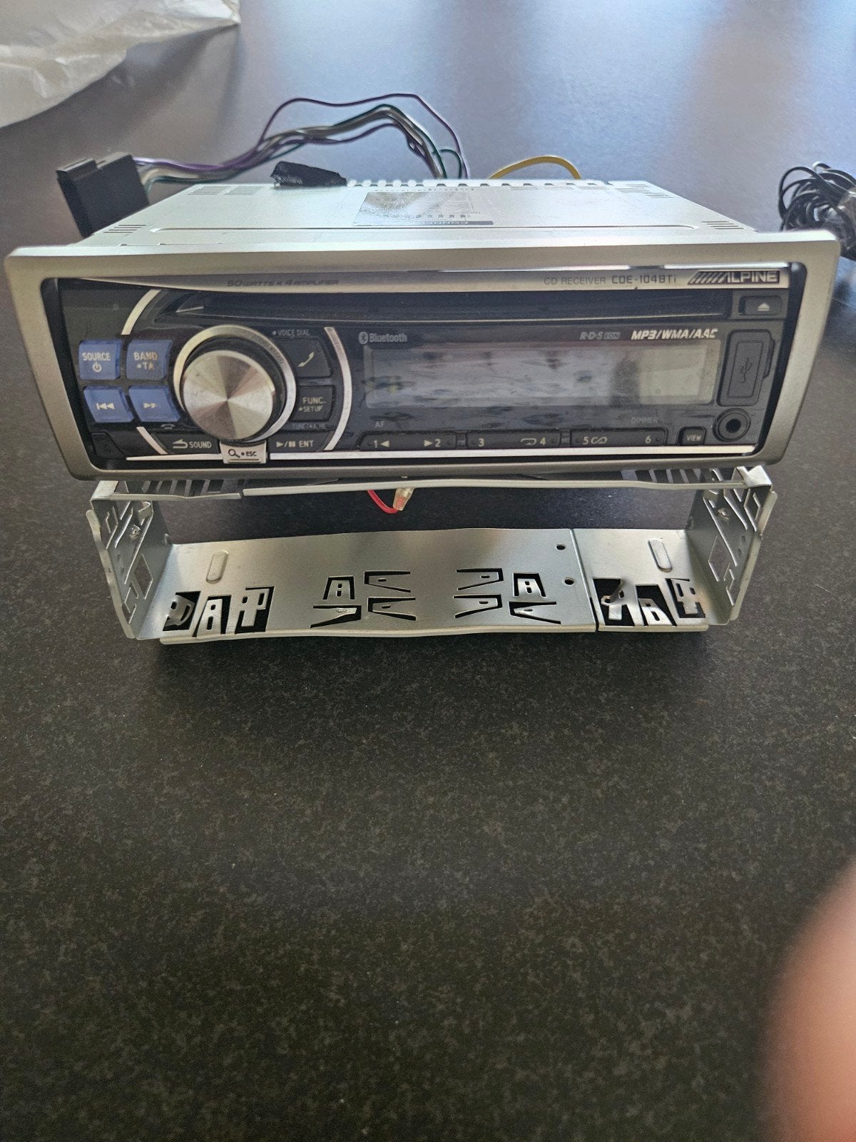 Alpine CDE-104BTi Autoradio met Bluetooth, Auto diversen, Autoradio's, Gebruikt, Ophalen of Verzenden