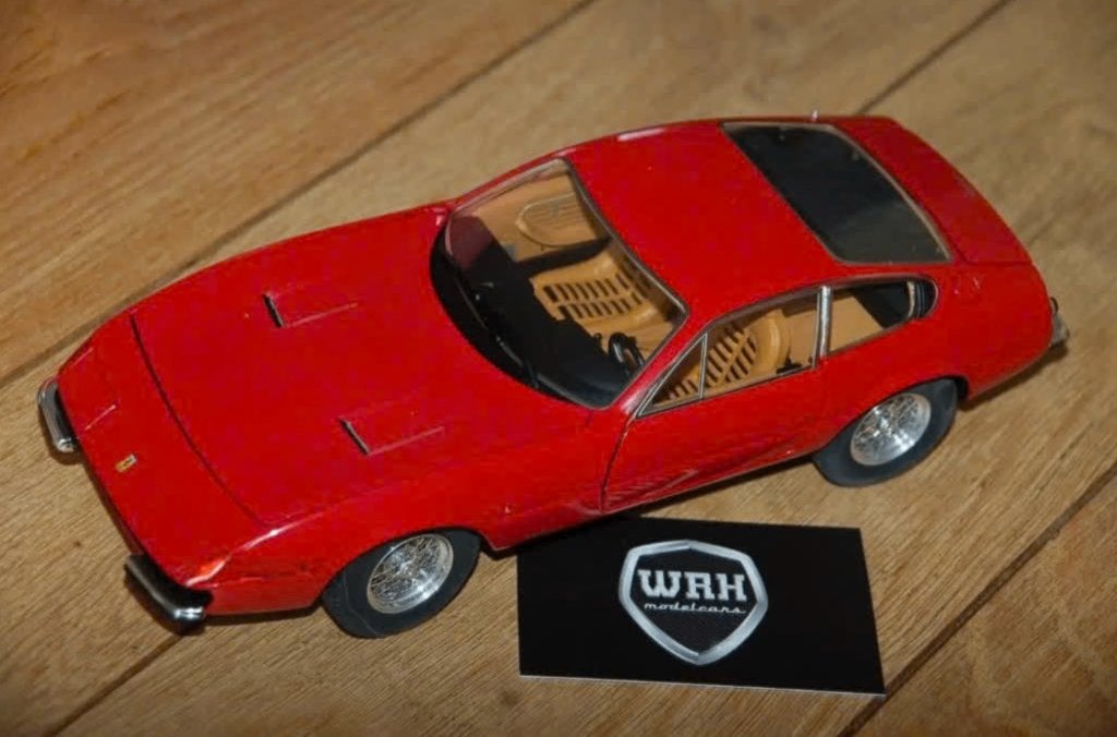 1:18 Ferrari 365 GTB4 Daytona rood Hotwheels elite USED WRH, Verzenden, Gebruikt, Auto, Hot Wheels