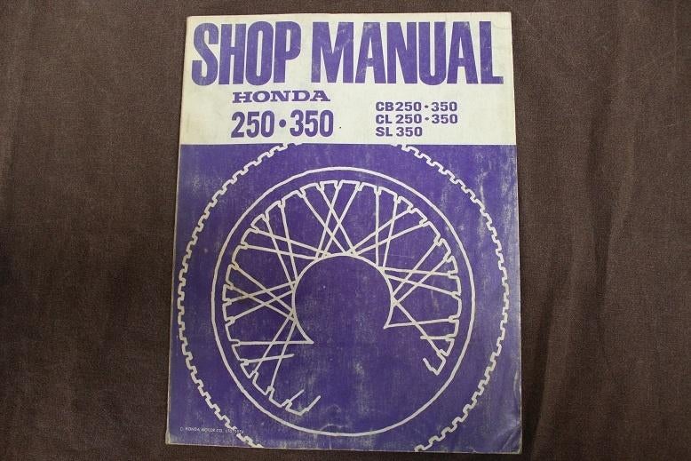 Honda CB250 350 CL250 350 SL350 1976 twins shop manual, Motoren, Ophalen of Verzenden, Honda