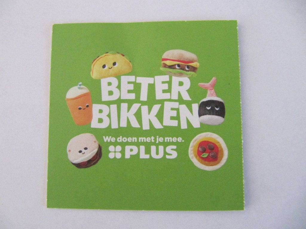 Plus - Beter bikken buddies stickers - 0,20 per stuk, Verzamelen, Plus, Ophalen of Verzenden
