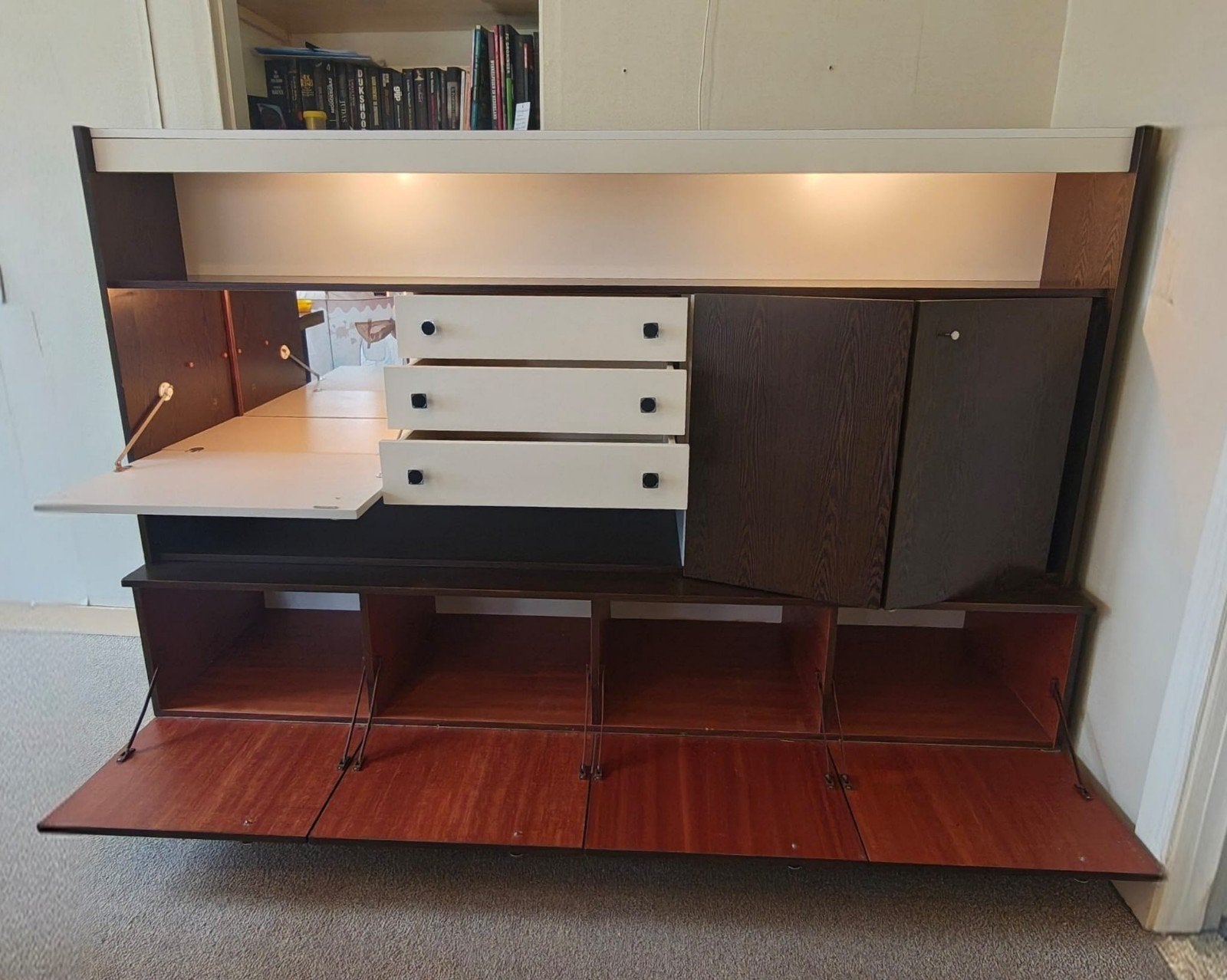 Wandmeubel | wandkast | jaren '60 | retro design | vintage, Ophalen, Zo goed als nieuw, 25 tot 50 cm