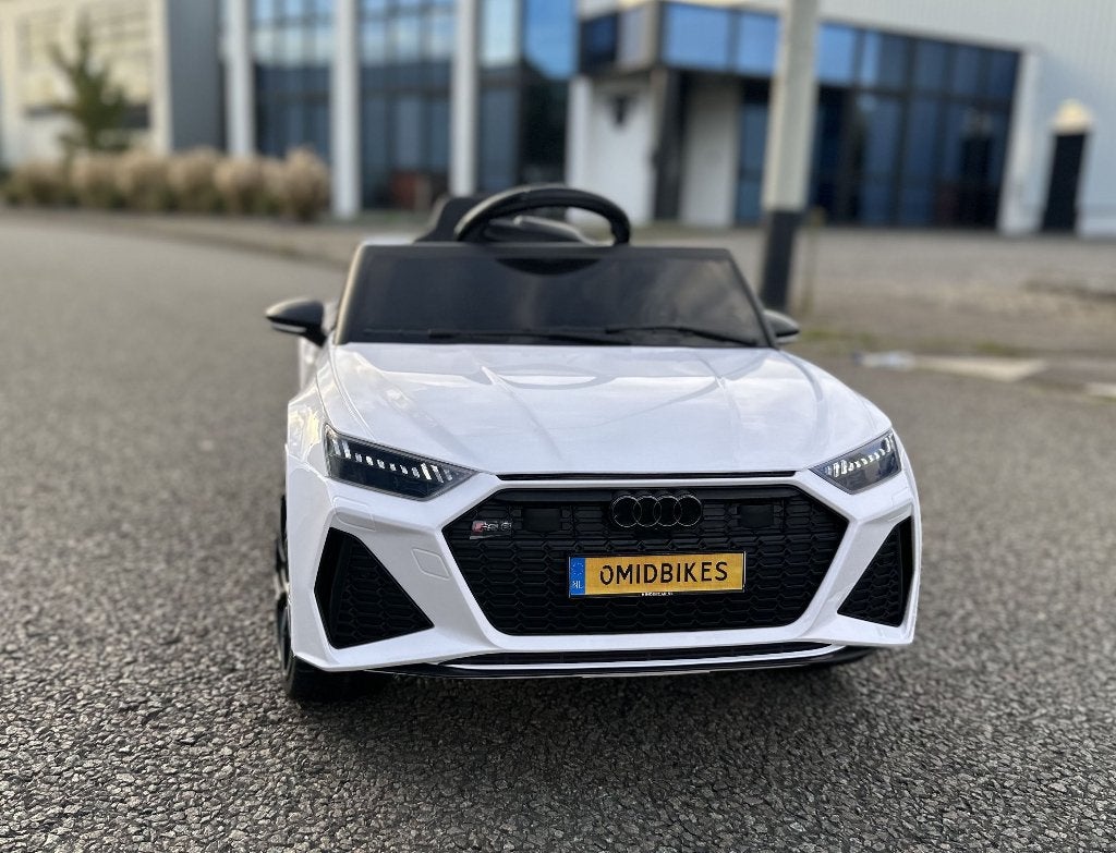Kinders Auto Audi RS6 12v  / Leder / Rubberband / Bluetooth, Nieuw