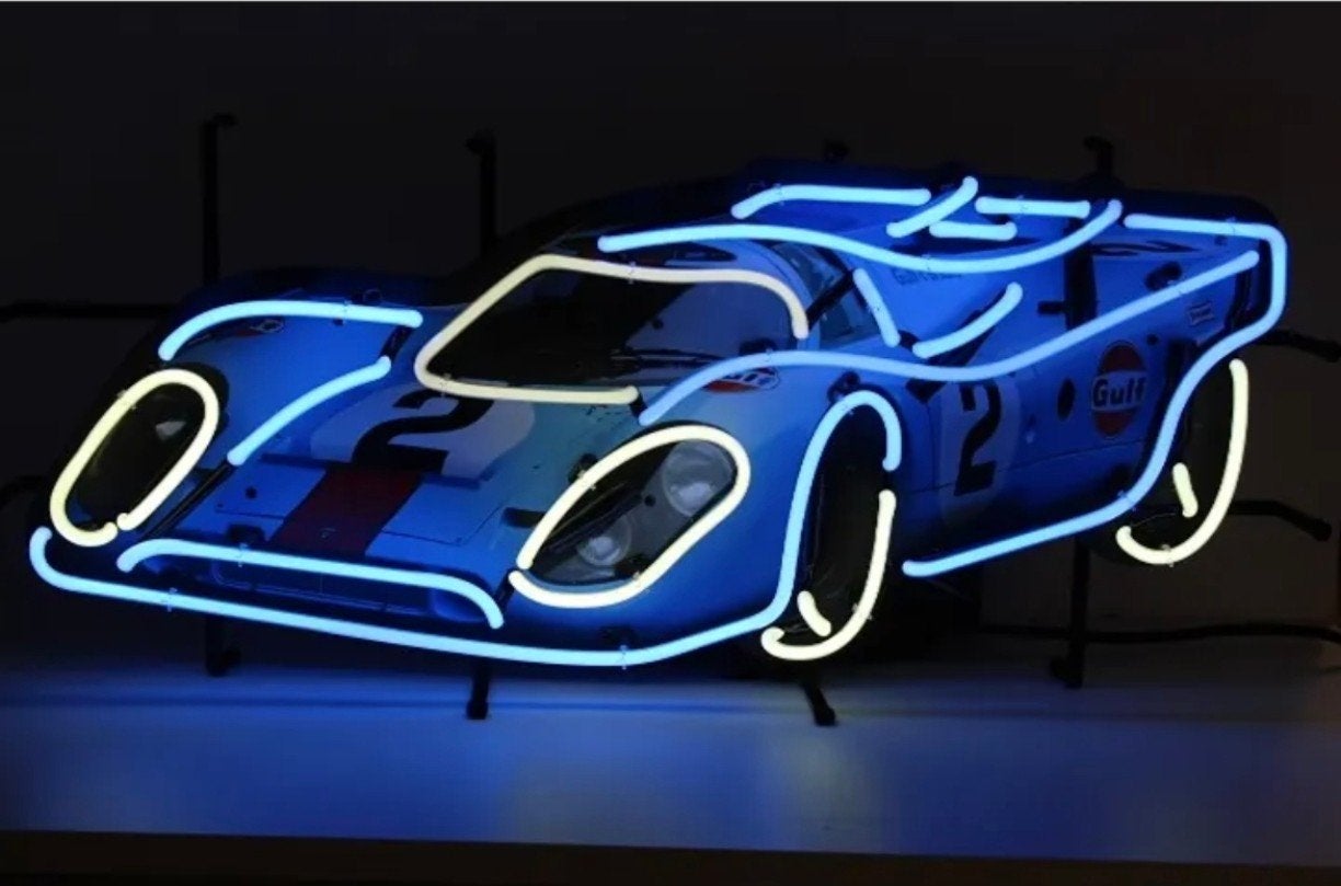 Neon Verlichting Porsche 917 / Gulf, Ophalen of Verzenden, Nieuw, Lichtbak of (neon) lamp