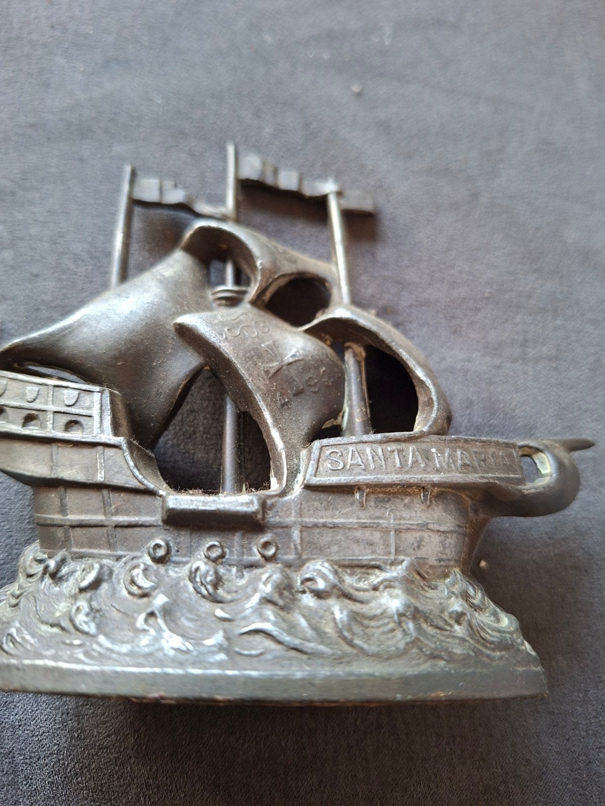 Vintage Santa Maria Scheepje - Metaal, Ophalen