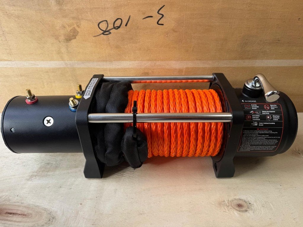 Elektrische lier 12 volt 5,9 ton 13500 lbs touw draadloos