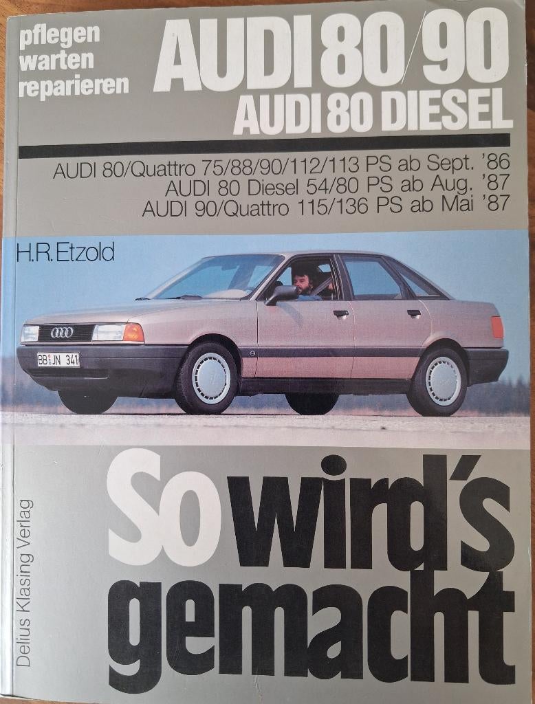 Audi 80/90 techniek, Autotechniek, Ophalen of Verzenden, Zo goed als nieuw, H.R. Etzold