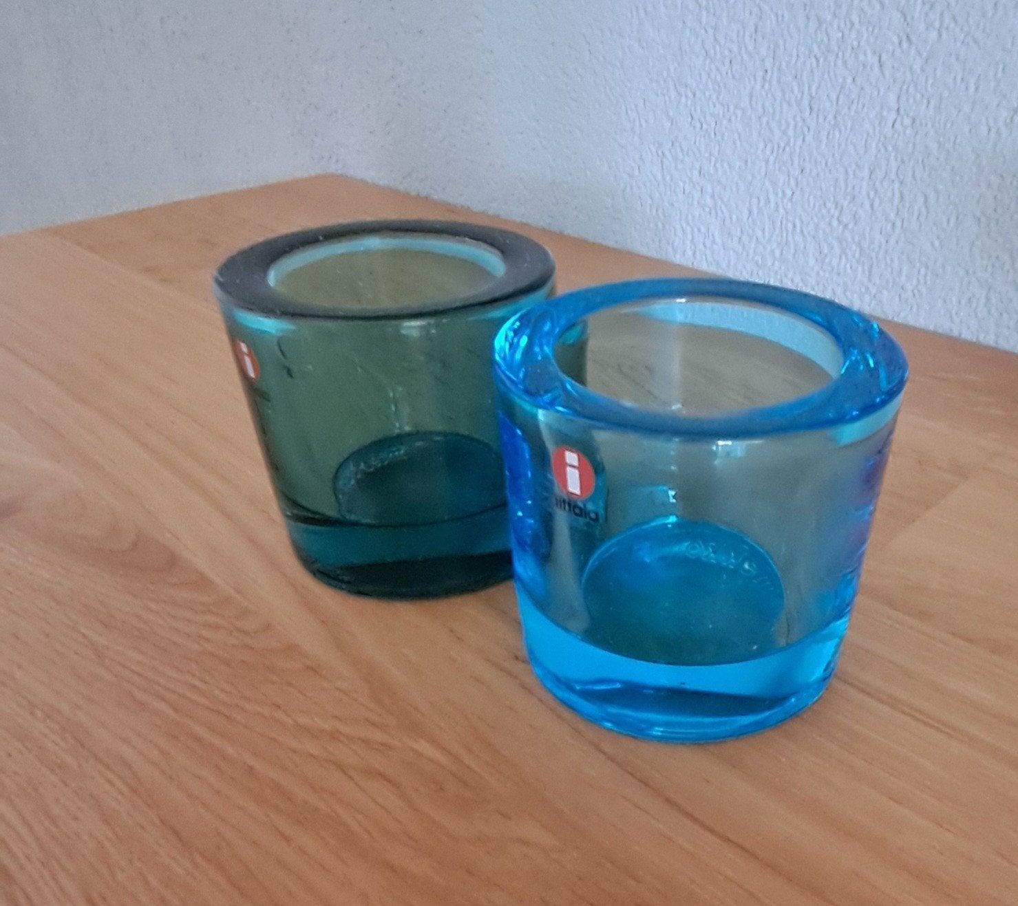 Iittala Kivi sfeerlicht in blauw 60 mm, Blauw, Waxinelichthouder, Ophalen of Verzenden, 6 cm