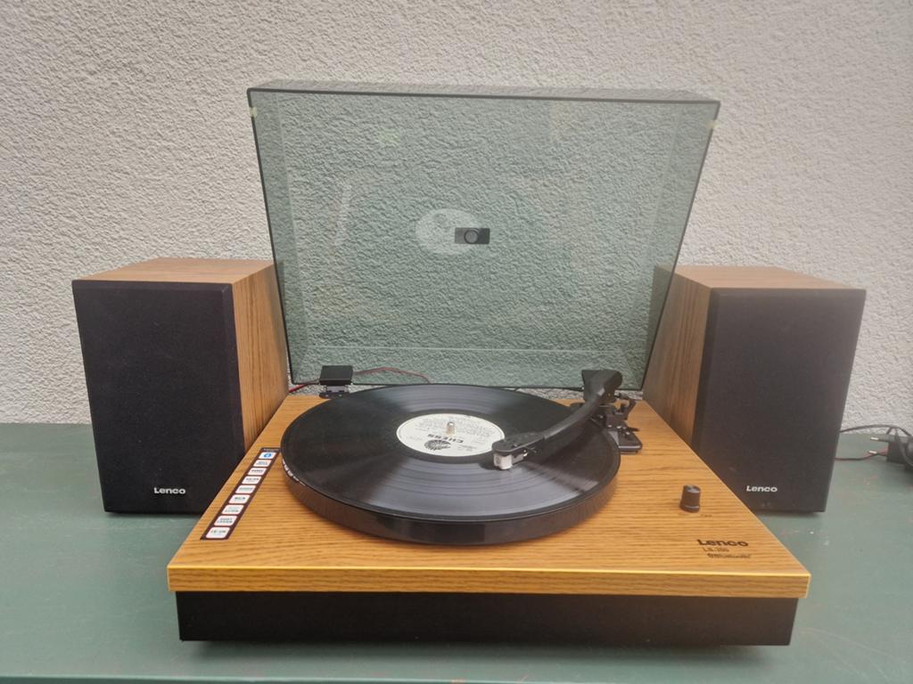 Lenco LS-300 Platenspeler met Bluetooth en speakers, Ophalen of Verzenden, Zo goed als nieuw, Platenspeler, Overige merken
