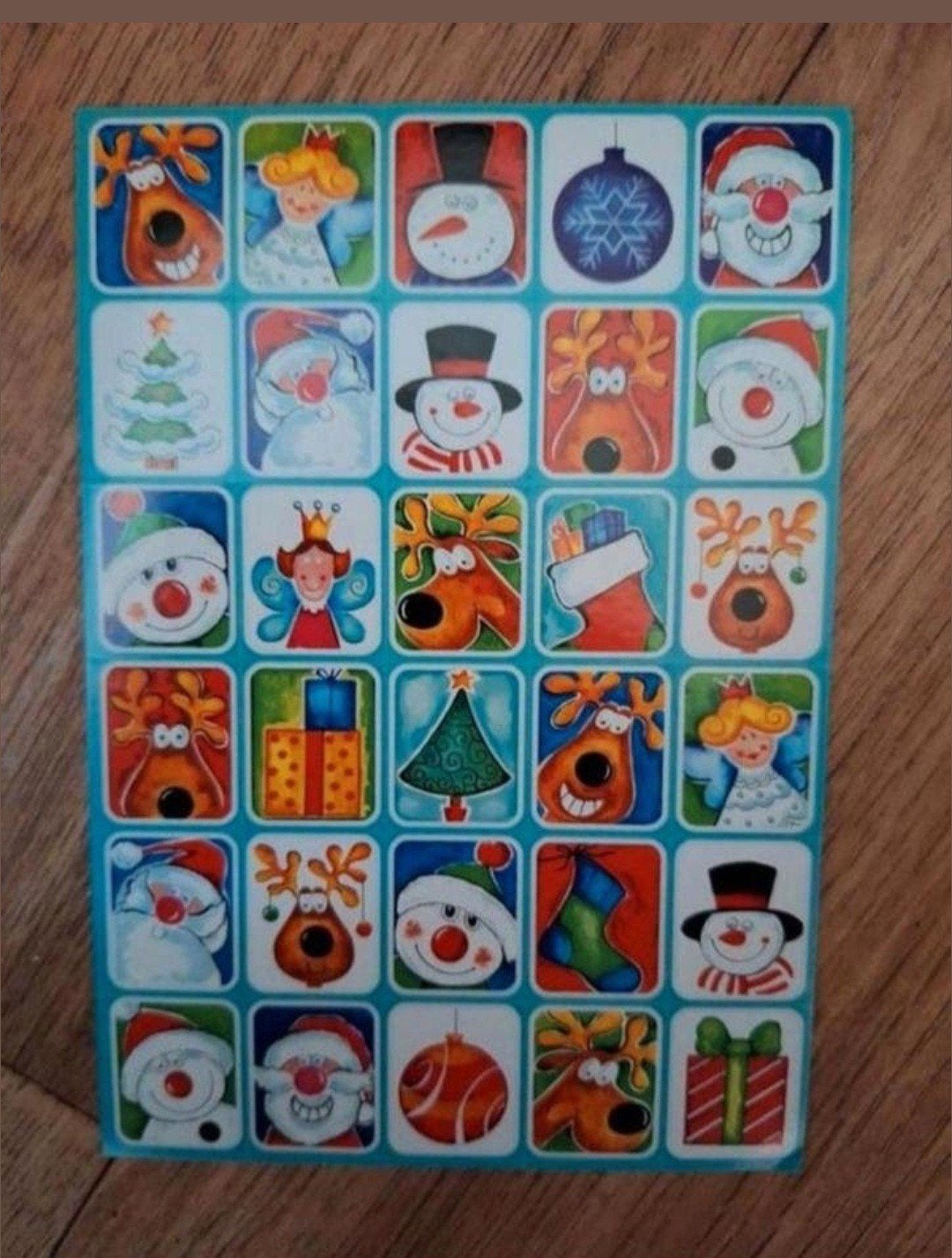 Kerststickers - Diverse Kerstfiguren, Verzamelen, Ophalen of Verzenden, Nieuw, Overige typen