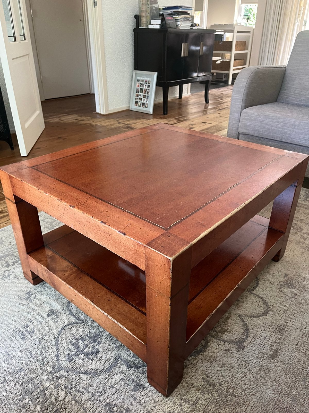 Stevige salontafel 70x80x45 gratis afhalen, Ophalen, Gebruikt, 50 tot 100 cm, Overige houtsoorten