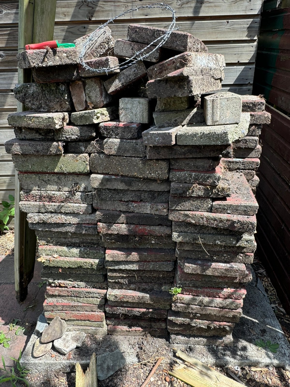 Tegels, Tuin en Terras, Tegels en Klinkers, Ophalen, Gebruikt, Beton, Terrastegels