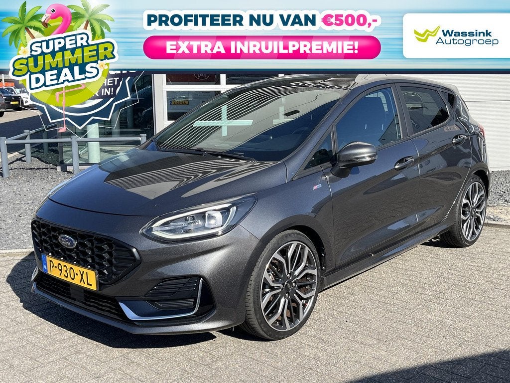Ford Fiesta 1.0 Ecoboost 125pk ST-Line Vignale Hybrid Automa, Auto's, Hybride Elektrisch/Benzine, Zilver of Grijs, Automatische klimaatregeling