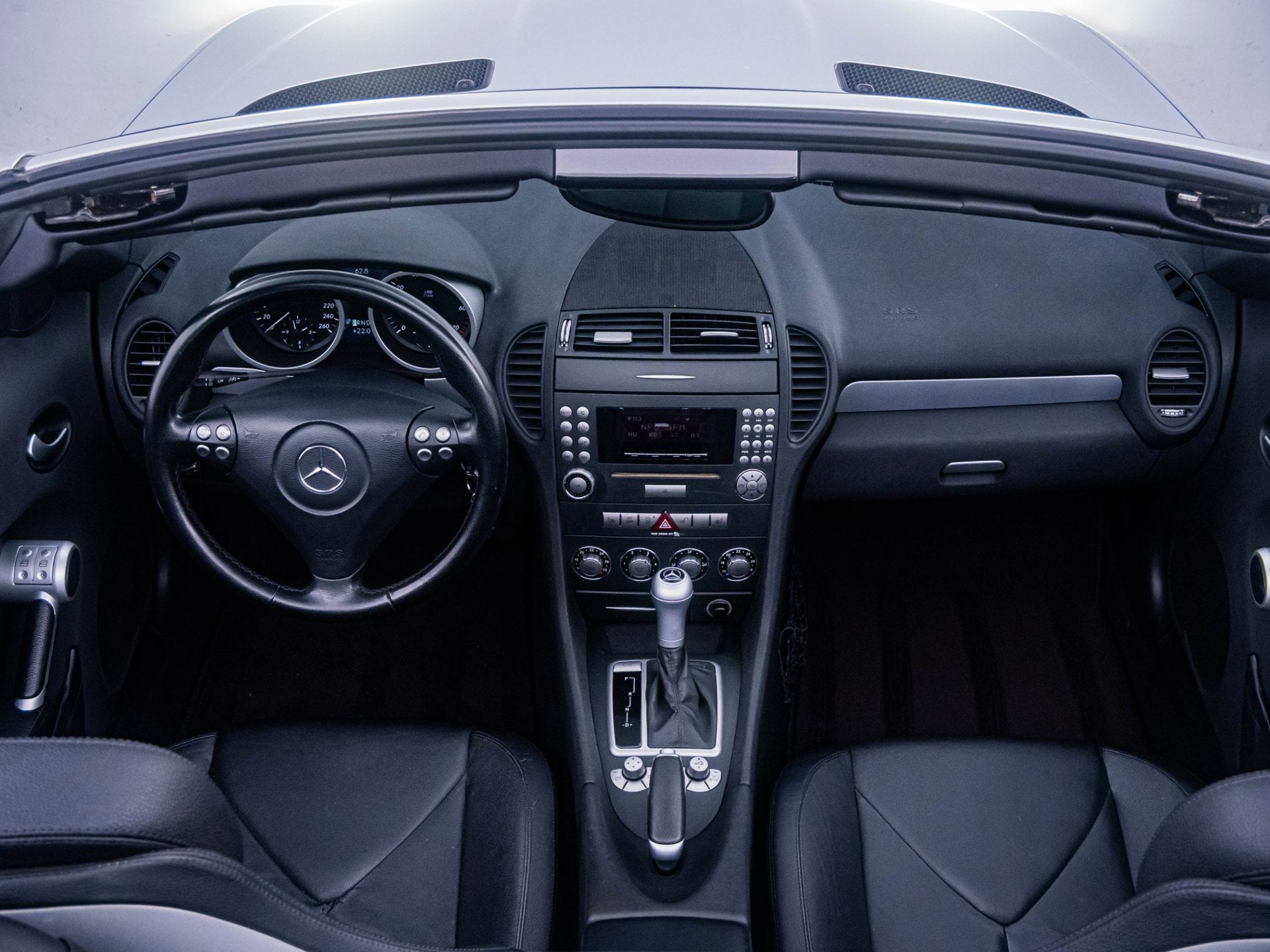 Mercedes-Benz SLK-klasse 200 K. 'Automaat' Clima|Cruise!, Auto's, Achterwielaandrijving, Gebruikt, Zwart, 4 cilinders