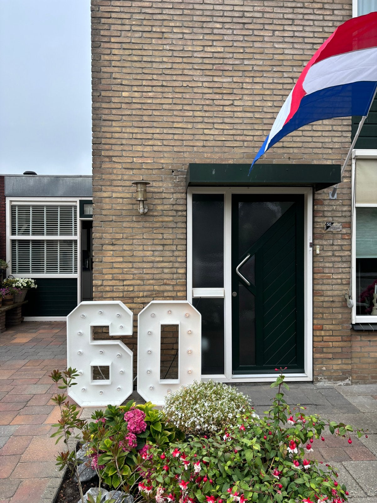 Led Lichtcijfers 100cm hoog, 60cm breed te huur, Ophalen, Gebruikt, Versiering, Verjaardag