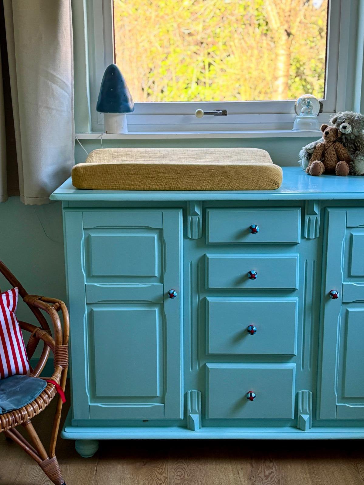 Massief houten commode, Ophalen, 50 tot 70 cm, 100 cm of meer, Zo goed als nieuw