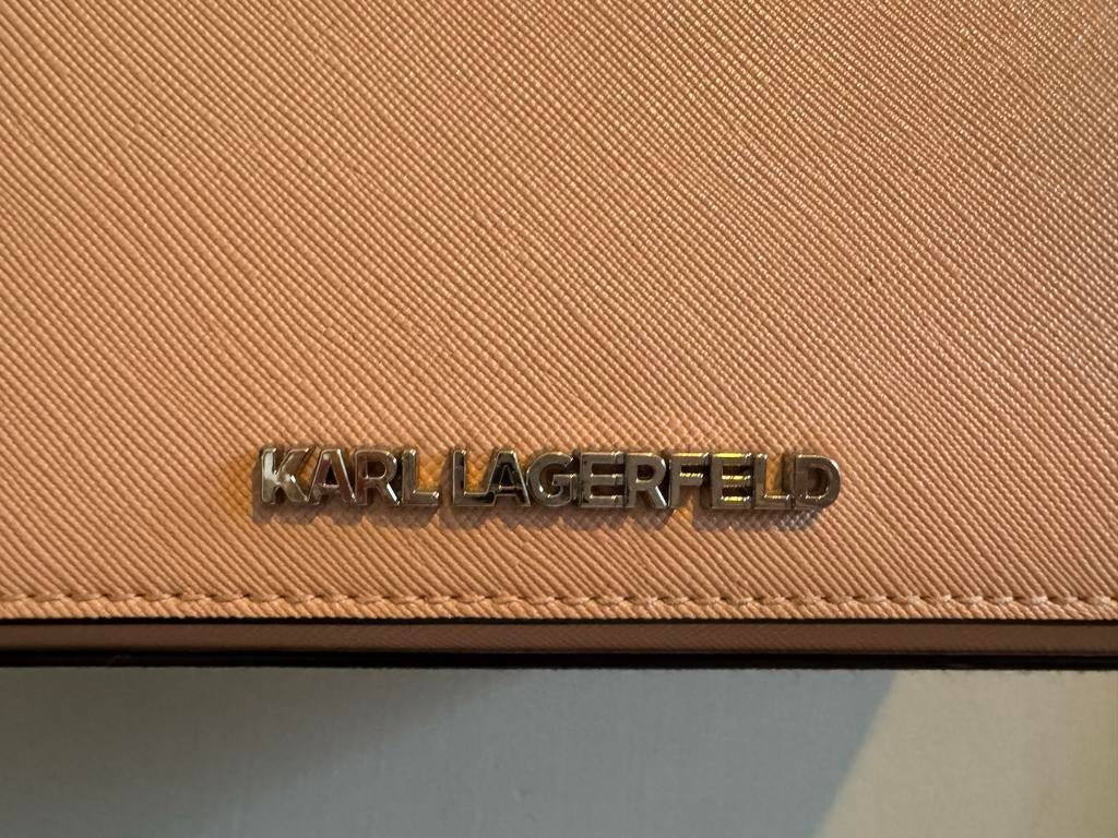 Karl Lagerfeld Tas - Zo goed als nieuw - Lichtroze, Sieraden, Tassen en Uiterlijk, Tassen | Damestassen, Ophalen of Verzenden