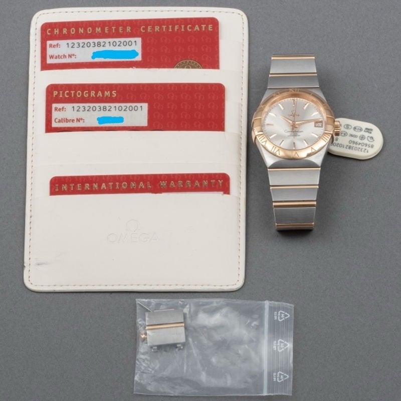 Omega Constellation Co-Axial Chronometer Staal/Goud, Ophalen, Staal, Polshorloge, Zo goed als nieuw