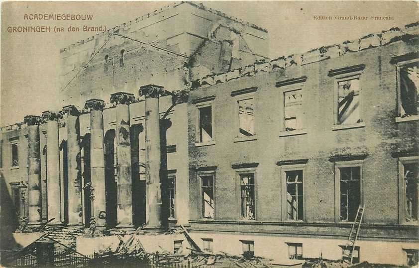 300-215-045 Groningen Academiegebouw, Verzenden, Voor 1920, Groningen