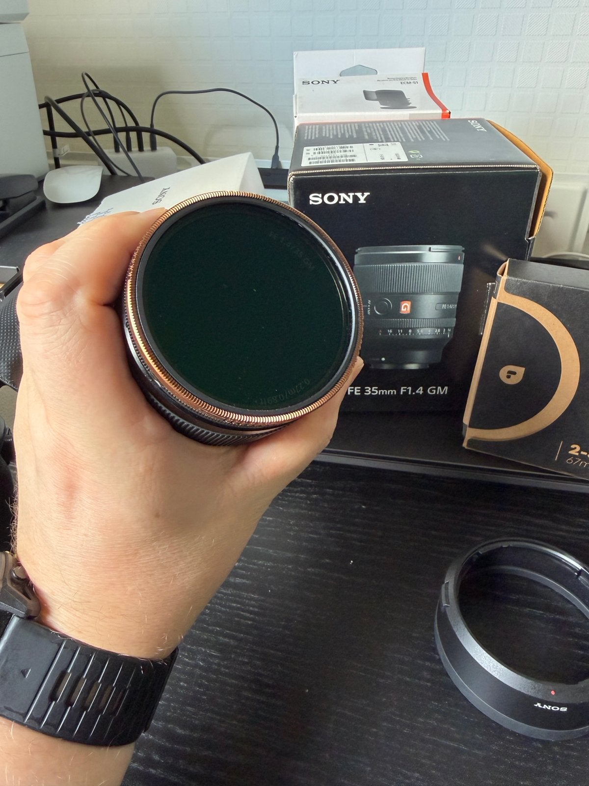 Sony FE 35mm F1.4 GM, Ophalen, Overige soorten, Minder dan 8x, Zo goed als nieuw