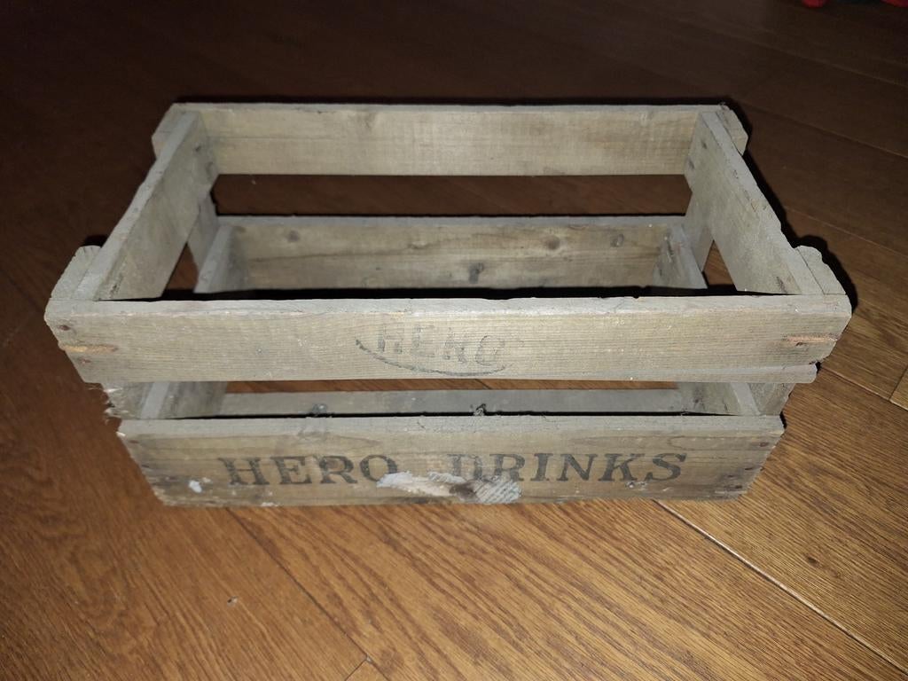 Vintage Hero Drinks kratje uit 1971., Ophalen of Verzenden