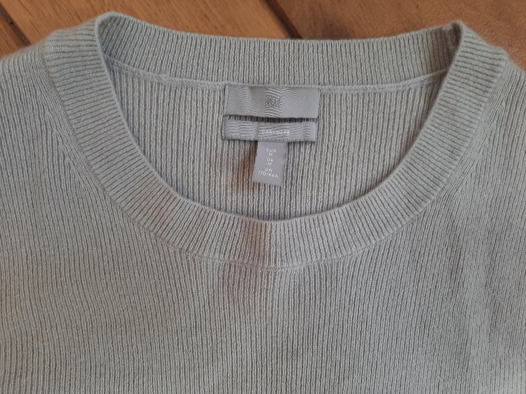 H&M trui beige cashmere wol maat M - zgan -, Maat 38/40 (M), H&M, Beige, Ophalen of Verzenden