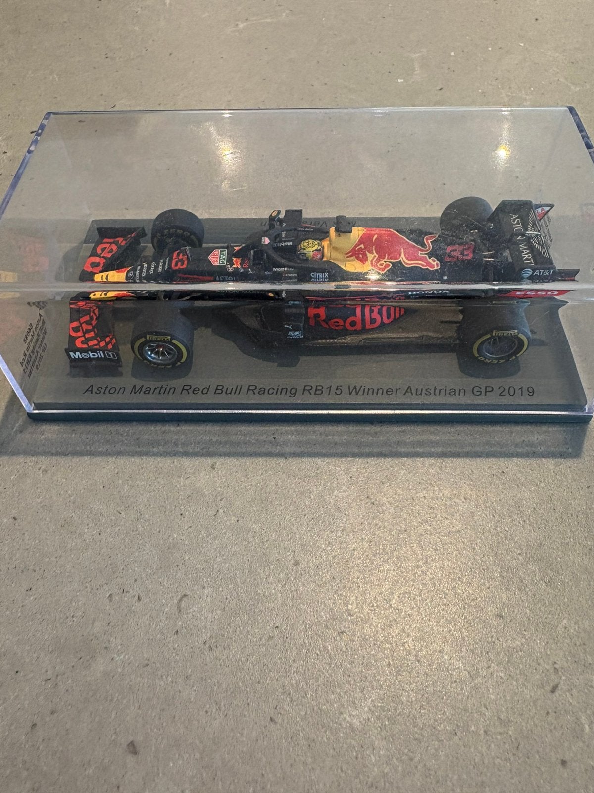 Schaalmodel max verstappen winnaar oostenrijk 2019, Ophalen of Verzenden, Zo goed als nieuw, Formule 1